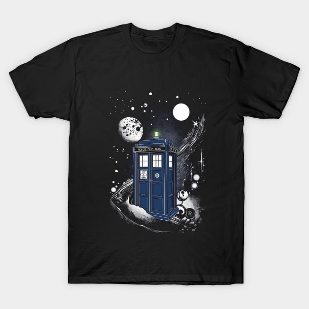 Through Time and Space T-Shirt by NeonOverdrive